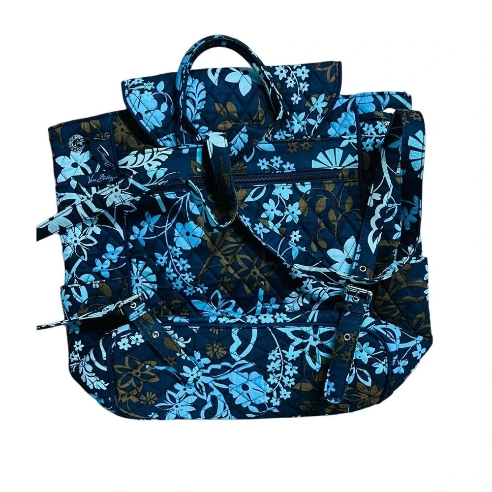 Vera Bradley Backpack Java Floral Drawstring